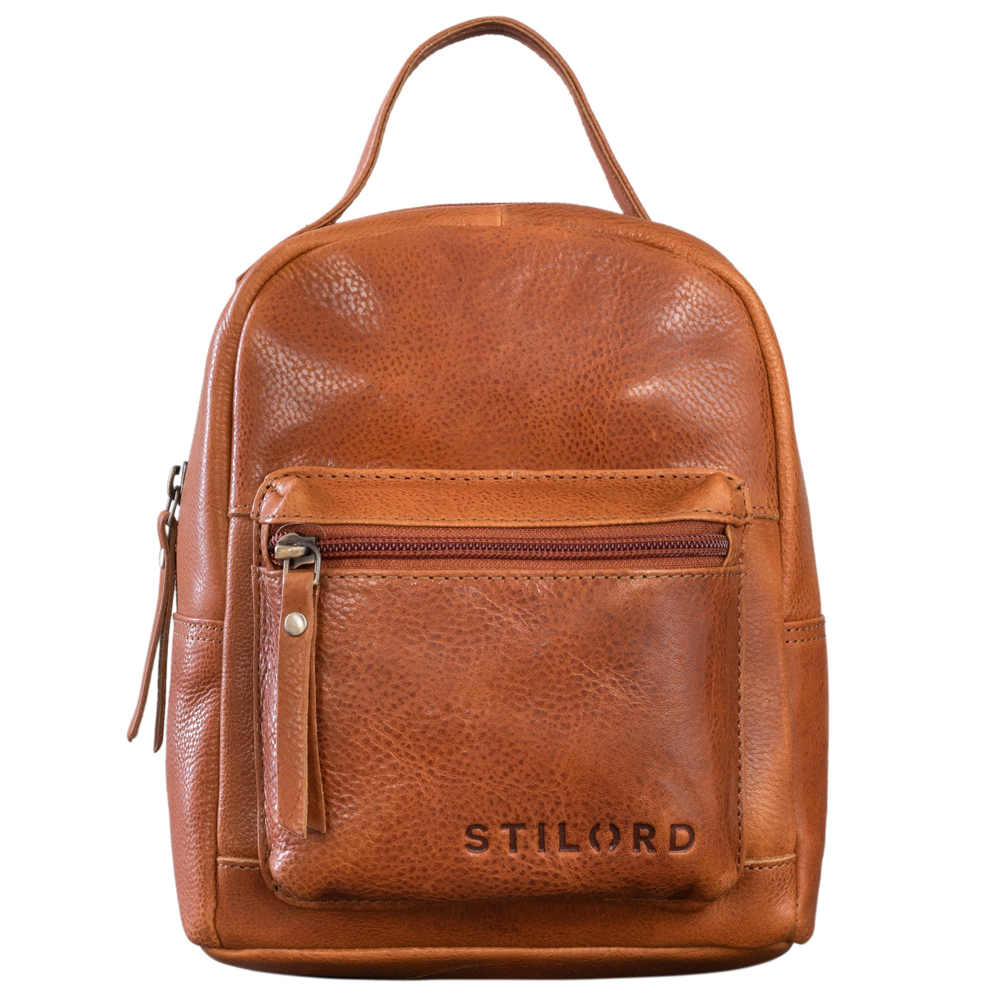 Rucksackhandtasche Leder Damen