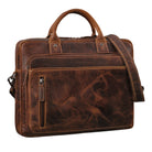 braune Aktentasche Leder Herren