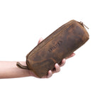 Leder Vintage Etui braun