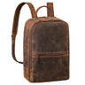 "Kellis" Vintage Lederrucksack Groß Herren Damen 15 Zoll Laptop Echtleder
