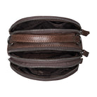 Rucksack leder vintage braun