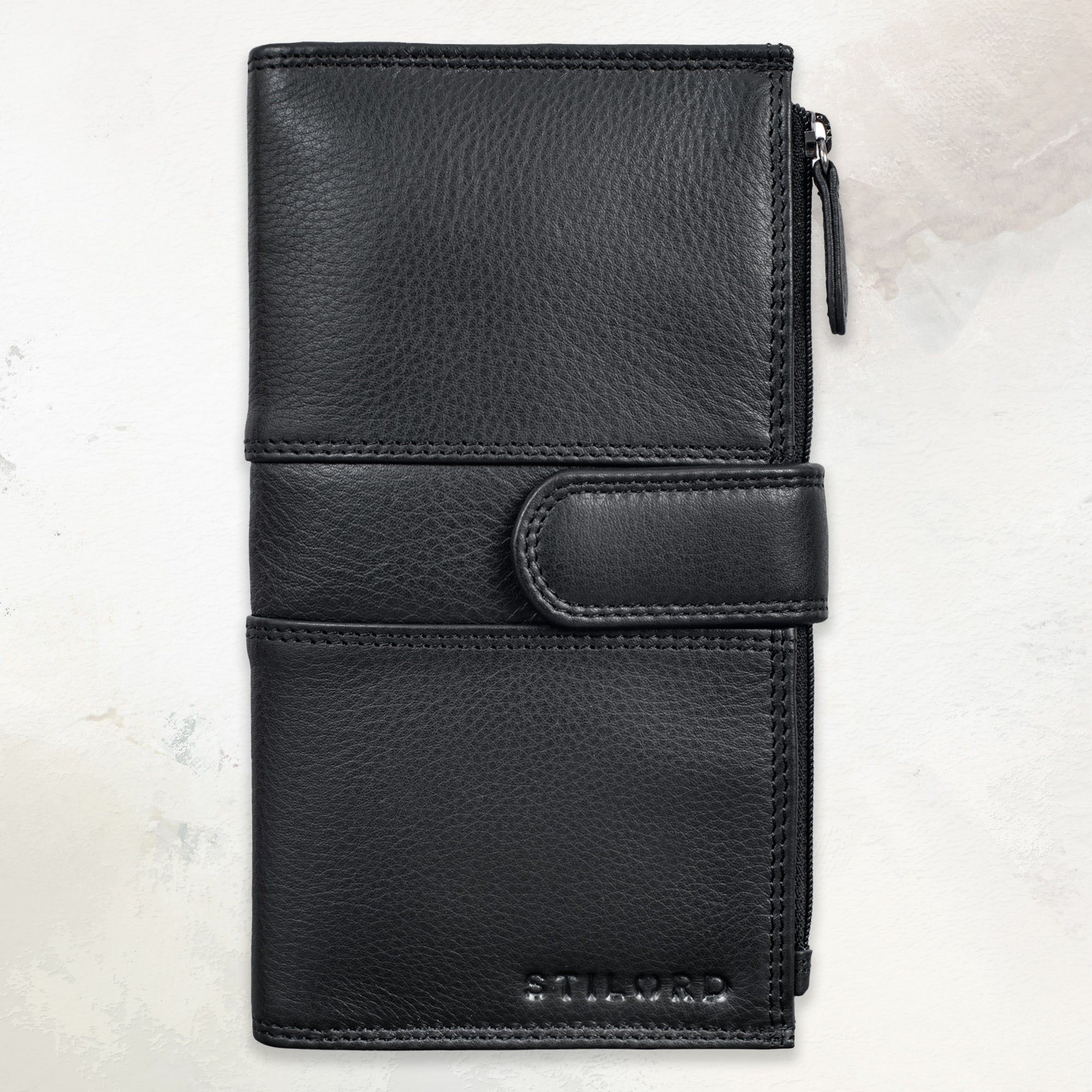 RFID Brieftasche Leder schwarz