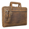 "Pierce" Laptoptasche mit Griff Leder