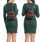 Rucksack Echtleder Cognac 