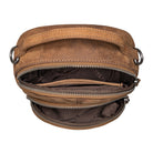 Naturleder rucksack vintage look braun