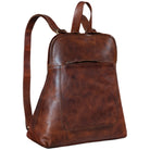 Tasche als Rucksack Leder braun