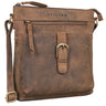 "Theodora" Vintage Leder Handtasche Damen Umhängetasche