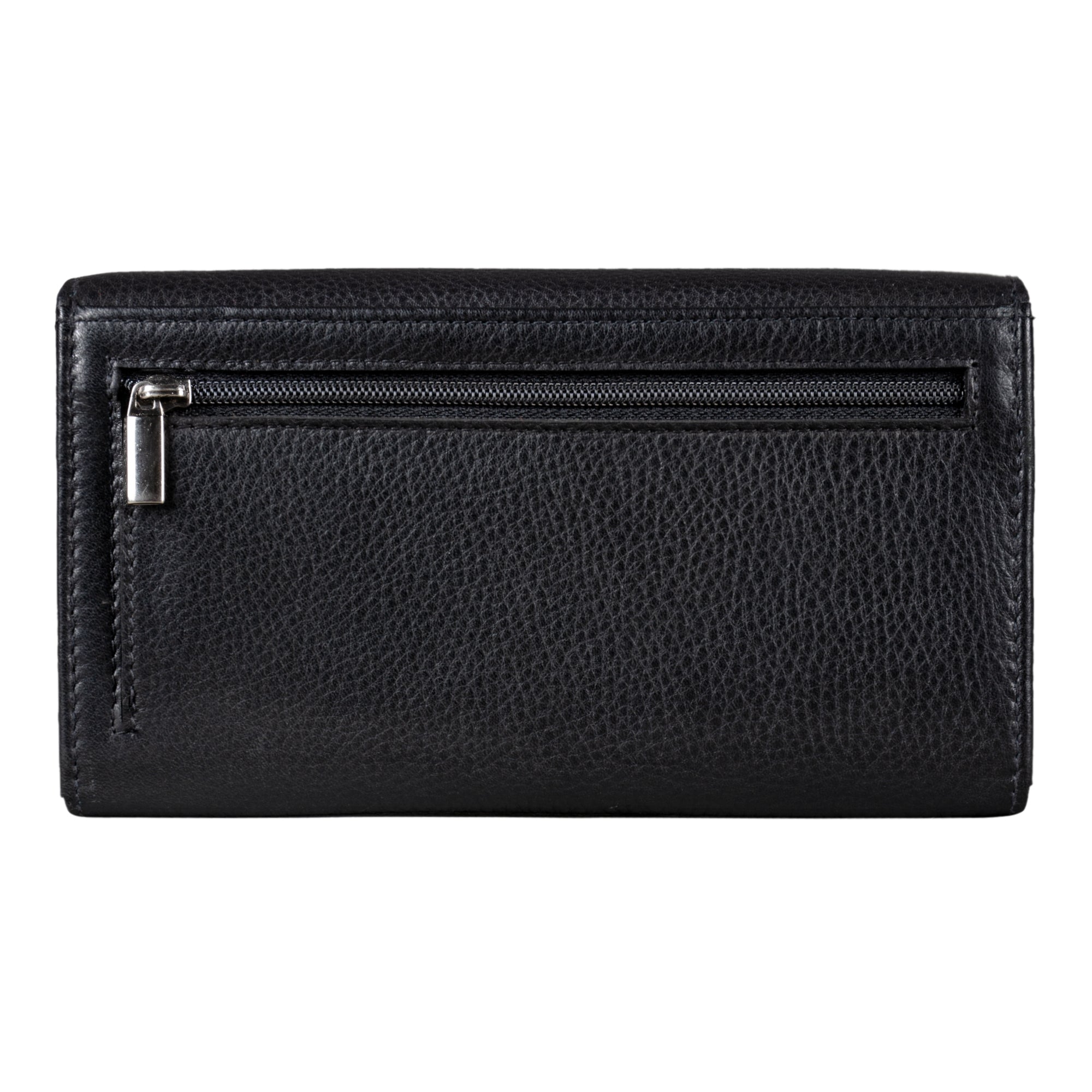Portemonnaie Vollleder Damen Schwarz