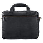 Schultertasche Schwarz Leder