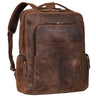 "Sigrid" Zeitloser Leder Rucksack mit Laptopfach 17 Zoll