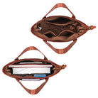 Handtasche für Damen in Leder braun
