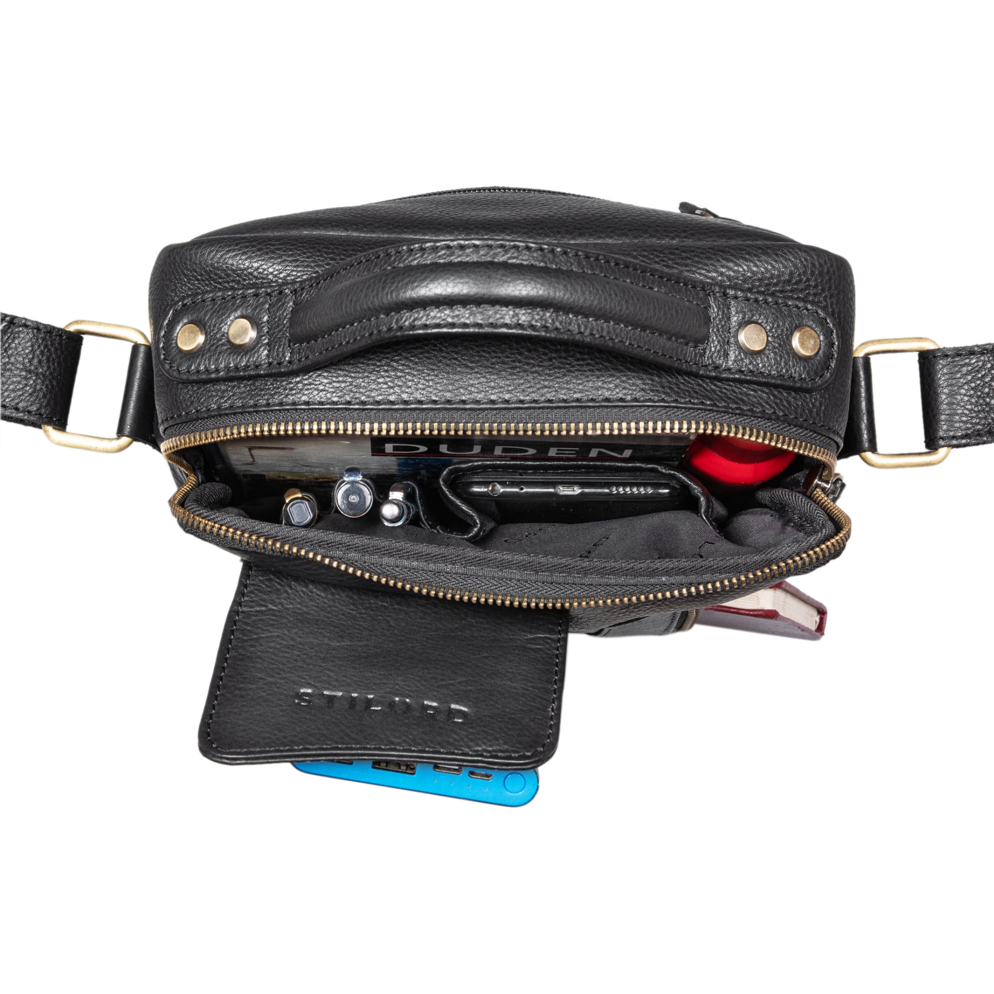 Messenger Bag Herren schwarz