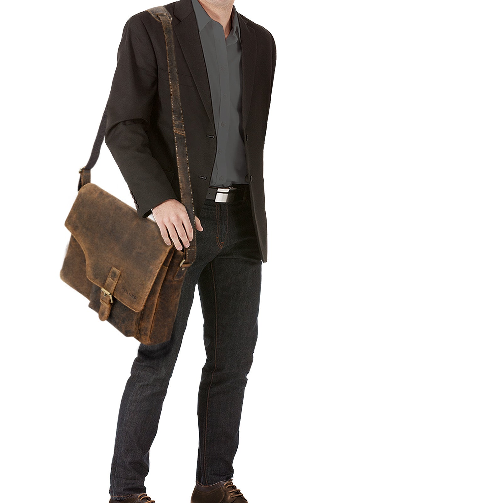 Leder Businesstasche braun