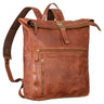 "Leya" Rolltop Rucksack Damen Leder Laptop-Fach 15.6 | 16 | 17 Zoll