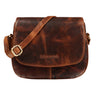 "Savannah" Umhängetasche Damen Leder kleine Echtleder Handtasche