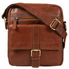 Herren Ledertasche cognac braun