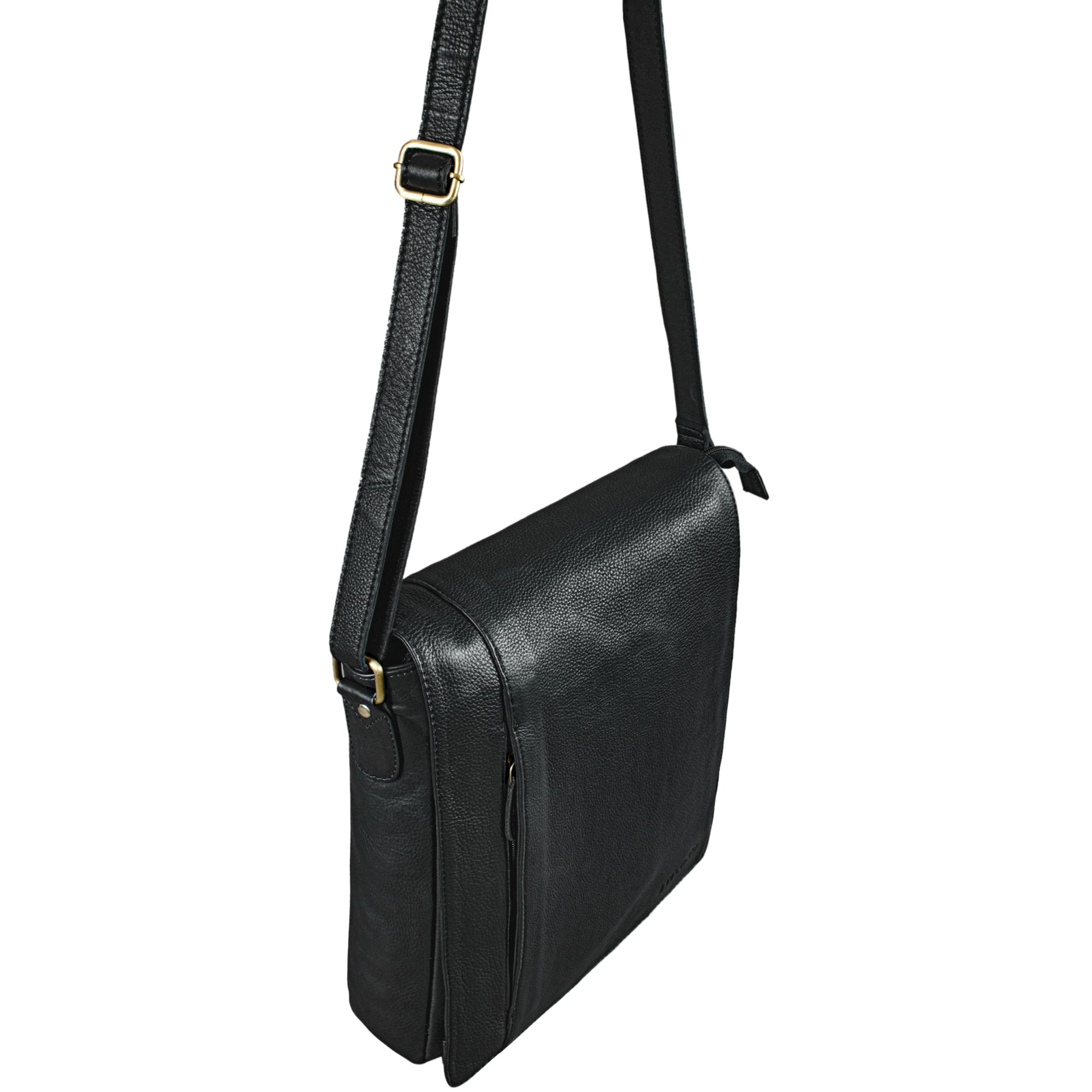 Vintage Herren Ledertasche schwarz