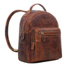 "Kima" Kleiner Rucksack Damen Vintage Leder