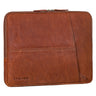 "Cannes" Vintage Laptophülle 15 15.6 16" Leder Herren Laptop-Tasche