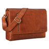 "Davis" Messenger Bag Leder 13 Zoll Umhängetasche Echtleder