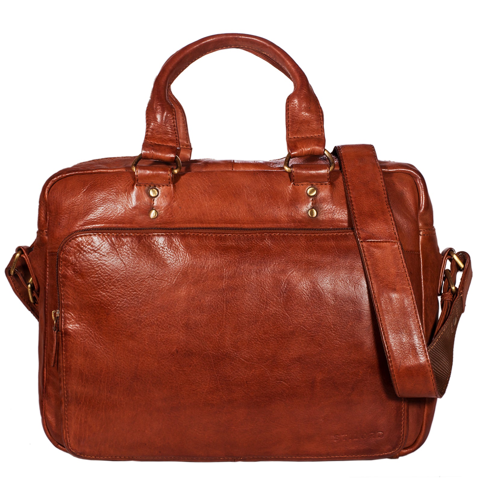 Ledertasche Laptopfach 15.6 Zoll