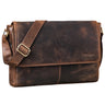 "Oskar" Messenger Bag Leder 15 Zoll Damen und Herren Echtleder