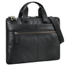 schwarze Leder Laptoptasche für Herren