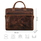 braune Leder Aktentasche Herren