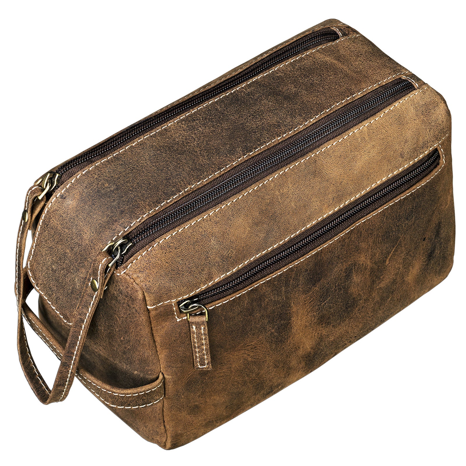 Leder Waschtasche Herren Damen