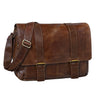 "Kai" Messenger Laptop-Tasche Leder
