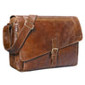 B-WARE "Merlin" Vintage Leder Umhängetasche Damen Herren