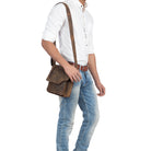 Herren Handtasche Leder Vintage