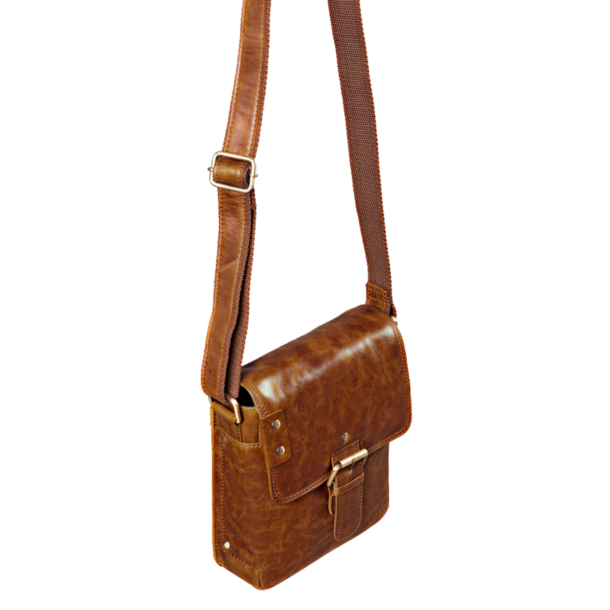 Cross Body Bag Leder braun