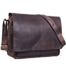"Alex" Vintage Ledertasche Männer Frauen Businesstasche zum Umhängen 15,6 Zoll