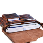 Messengerbag Herren viele Fächer braun