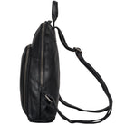 schwarzer Rucksack Damen klein Leder