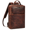 "Noé" schmaler Leder Laptoprucksack 14 Zoll im Vintage-Look
