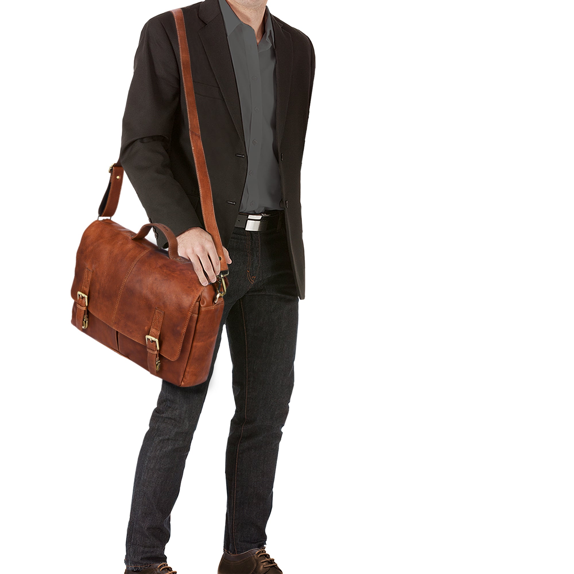 Laptoptasche 15.6 Zoll Notebook Leder