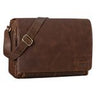B-WARE "Rick" Schultertasche Leder 15,6 Zoll