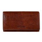 Geldbeutel Damen Cognac-Braun Leder