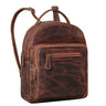 "Kima" Kleiner Rucksack Damen Vintage Leder