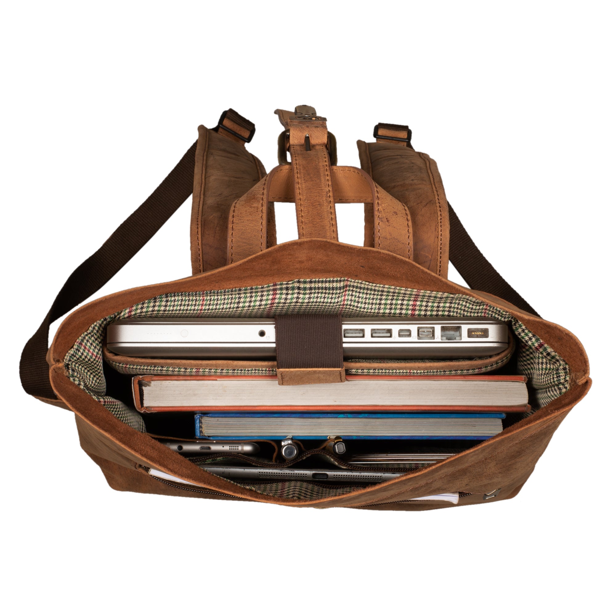 Arbeitsrucksack Leder Fahrrad