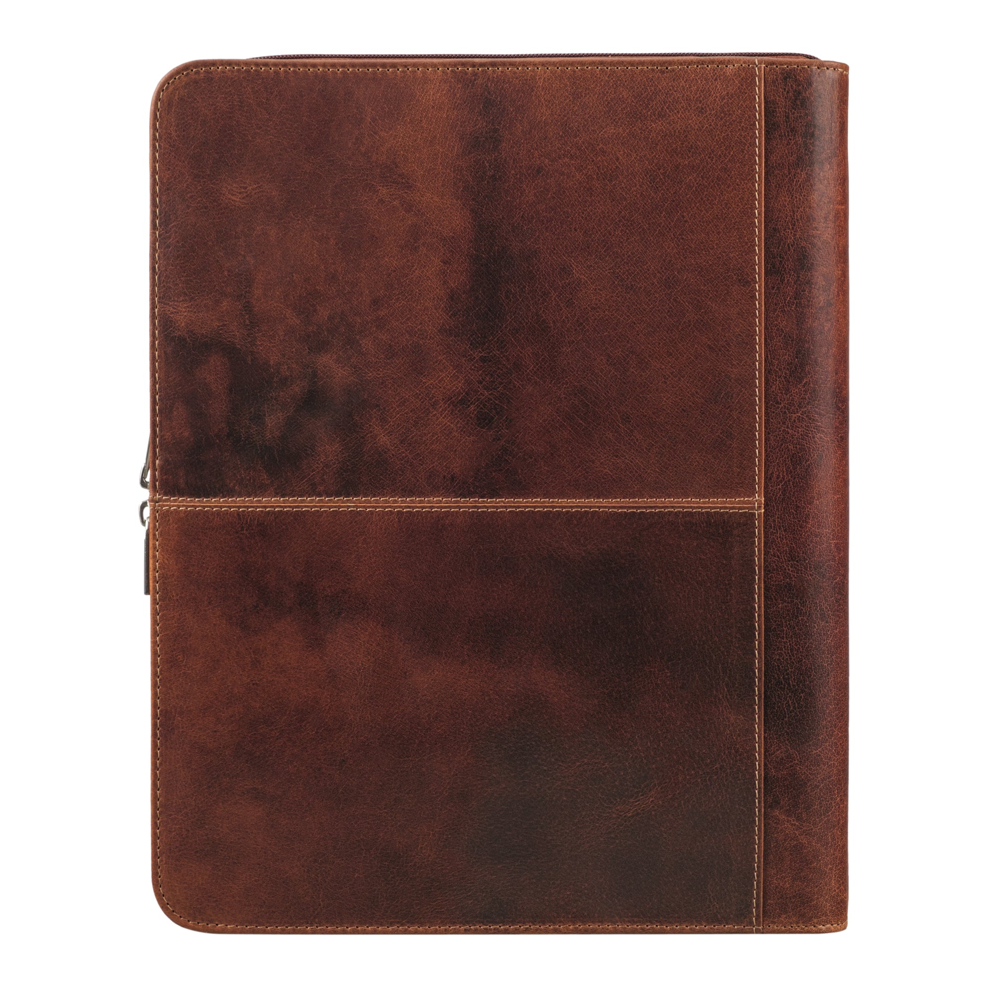 Leder Ringbuch cognac