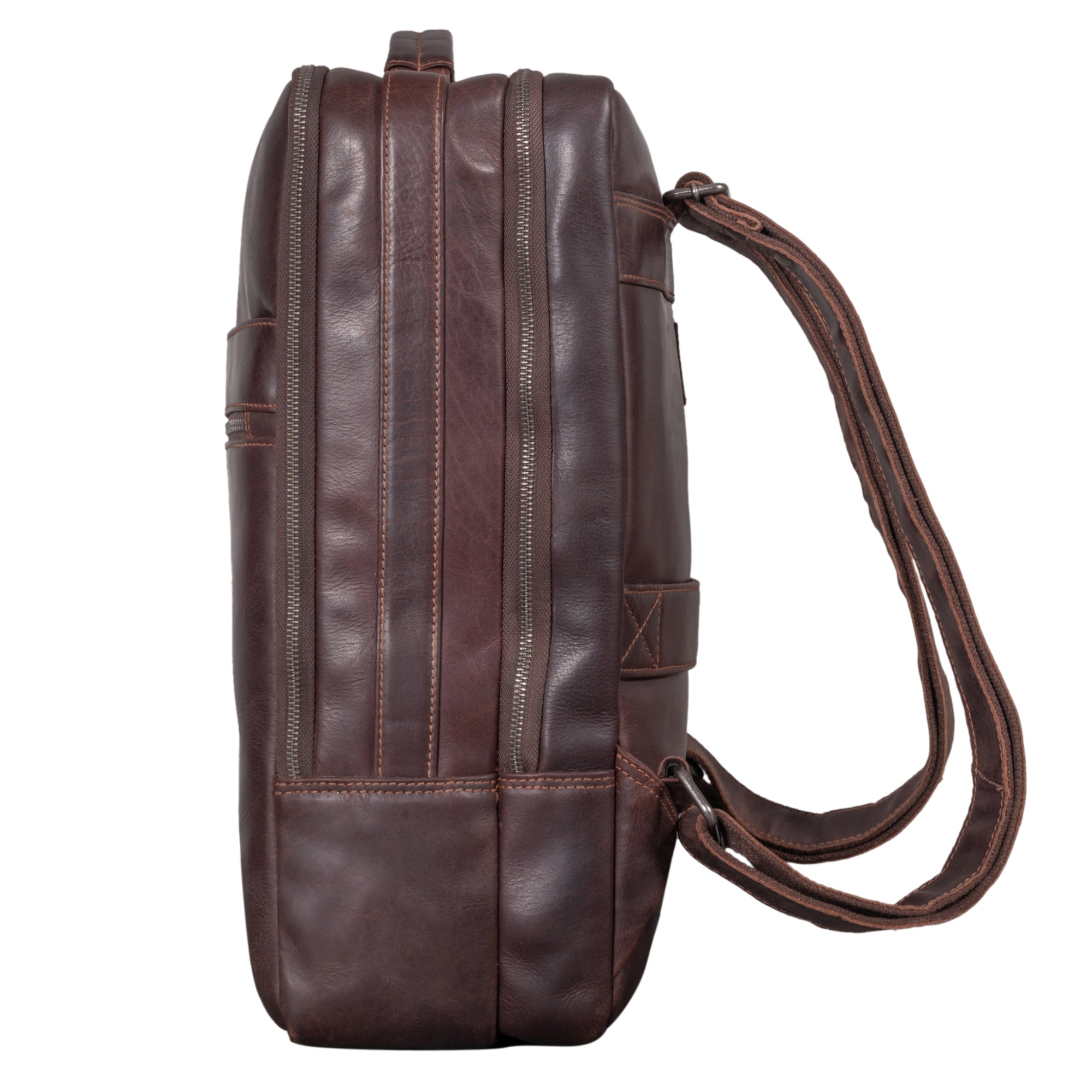 Rucksack Herren Leder Braun