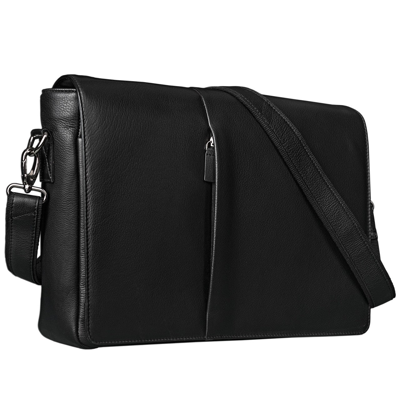 STILORD Umhängetasche Leder Herren Schwarz elegant