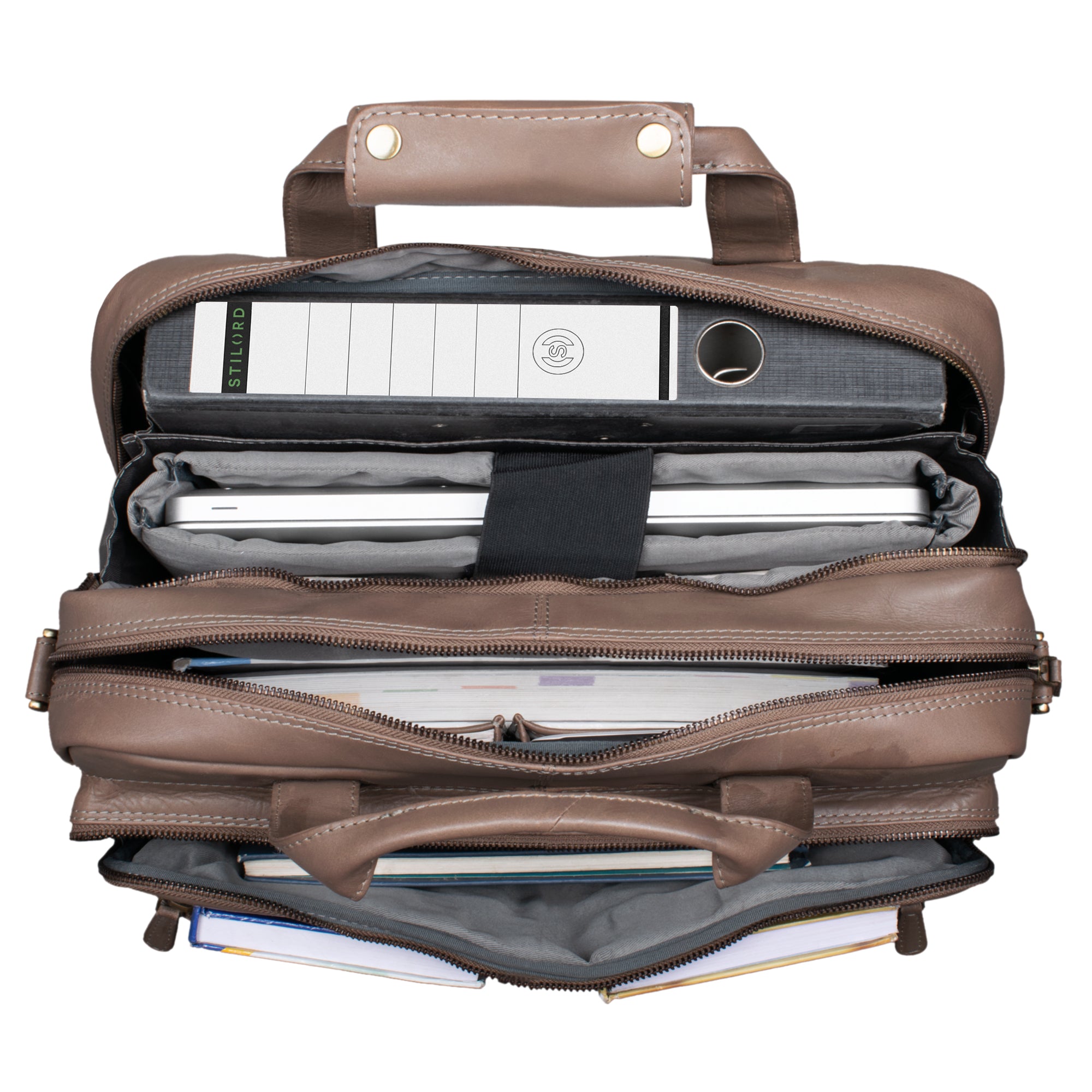MacBooktasche Leder braun Vintage Retro
