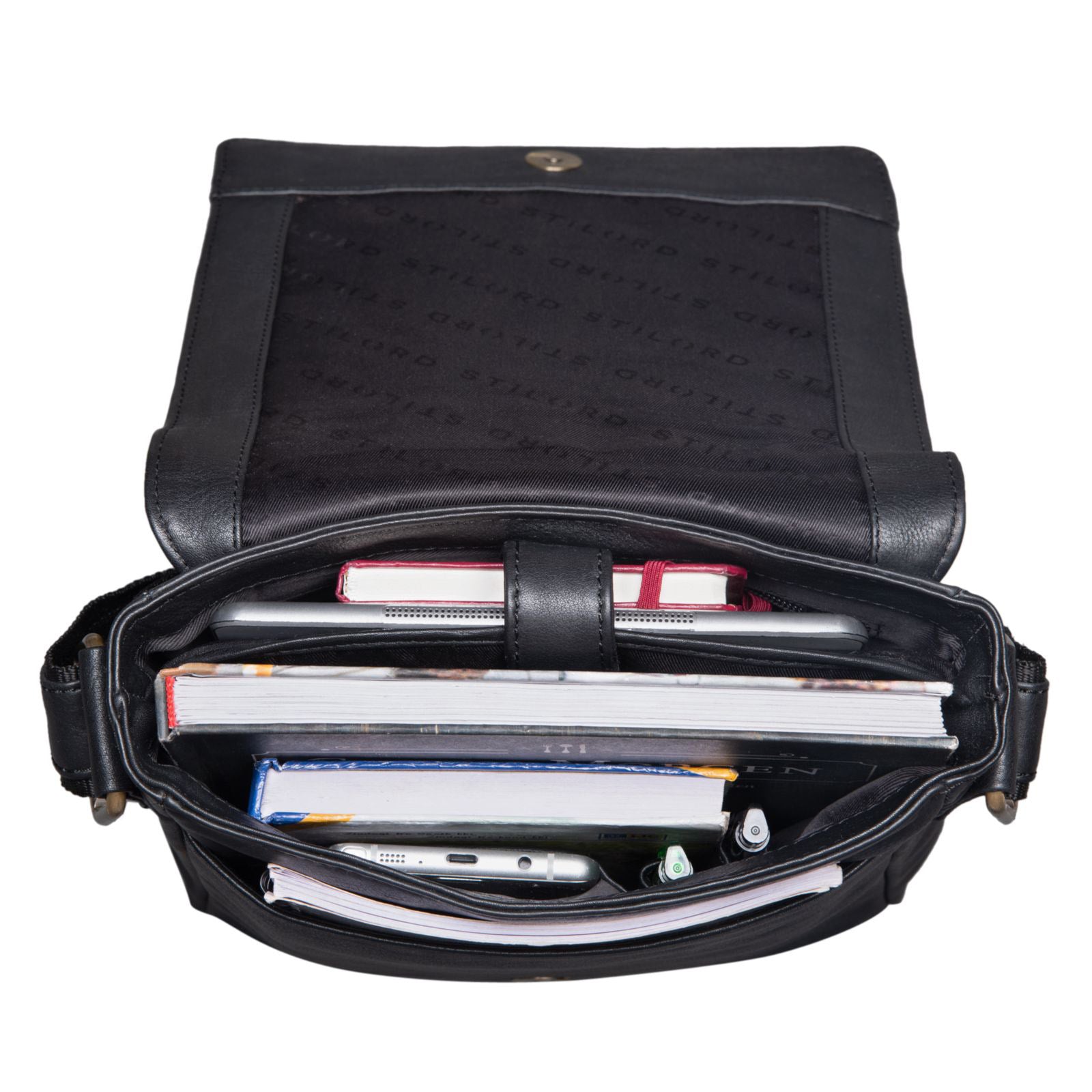 Herren Tasche Leder schwarz