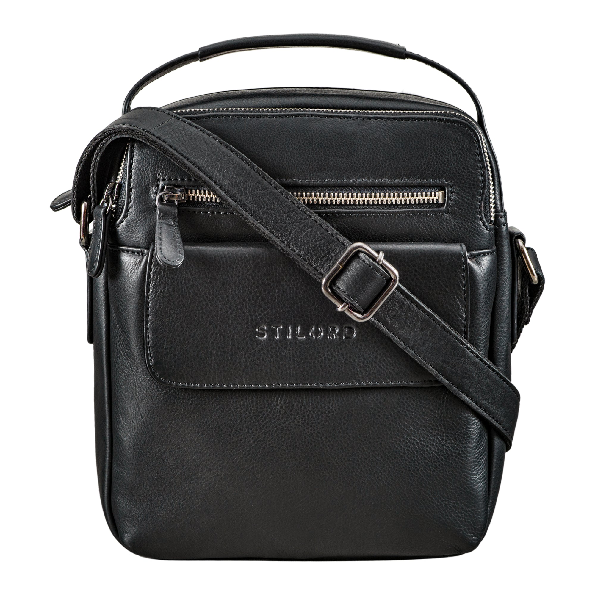 Schultertasche Schwarz mit verstellbarem Schultergurt