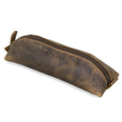 Stiftemappe Leder in hellbraun Vintage