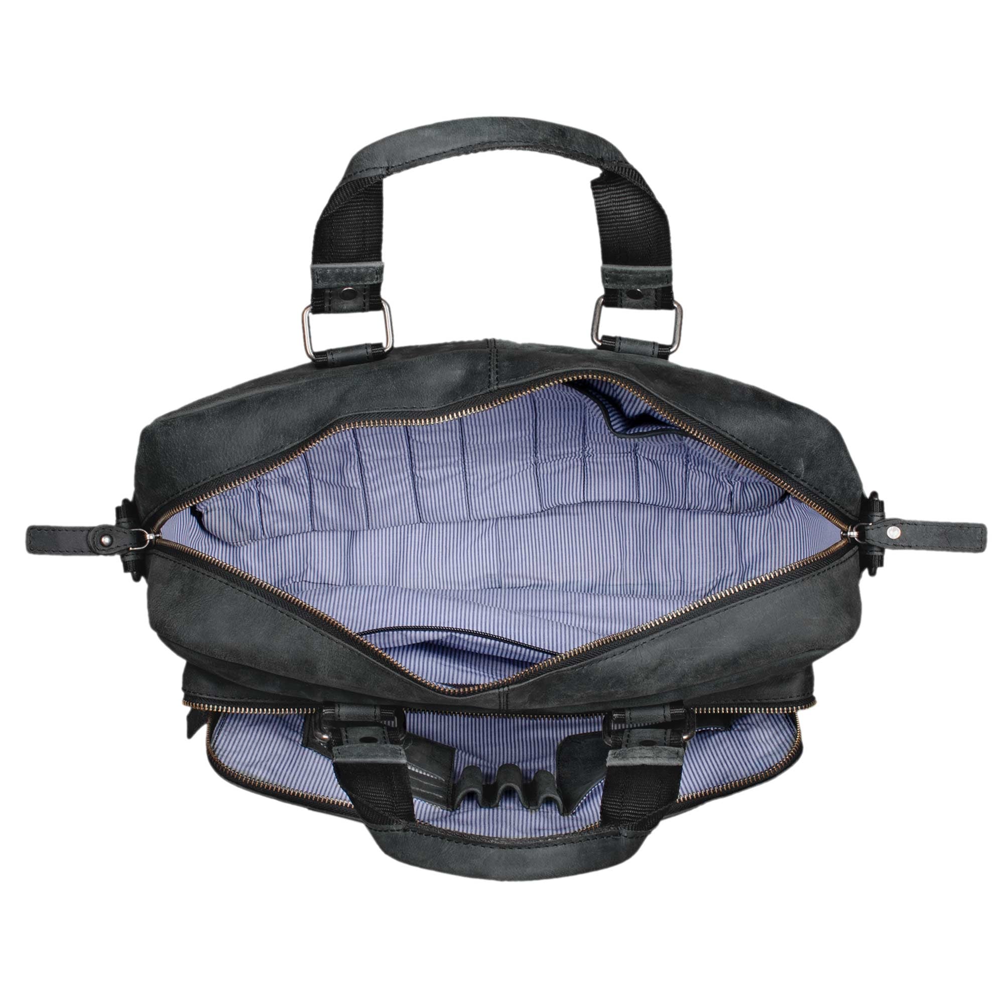 business bag leder schwarz